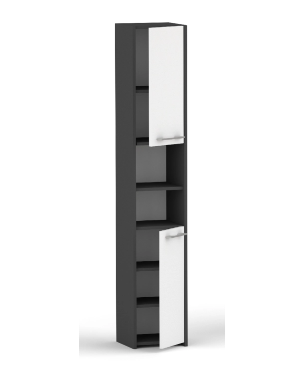 Słupek łazienkowy LUNA 30 cm 2D czarna / antracyt